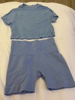Setactive Short Set in Blue Lagoon Size Small